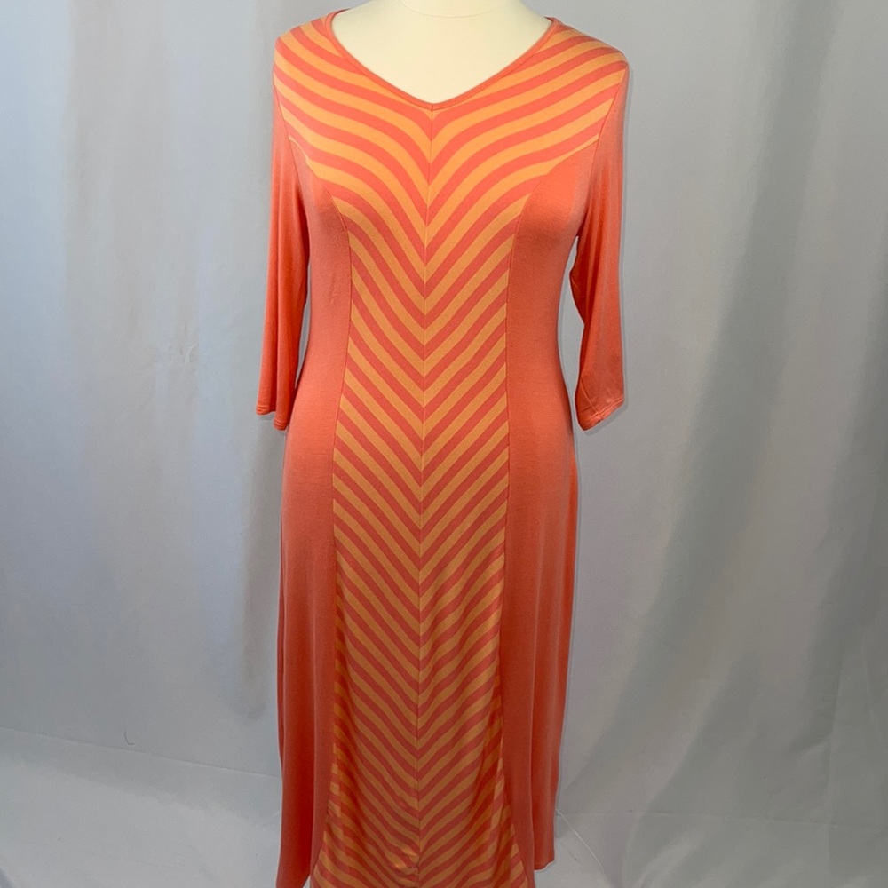 Anthony Originals scoop neck 3/4 sleeve Maxi dress - PL